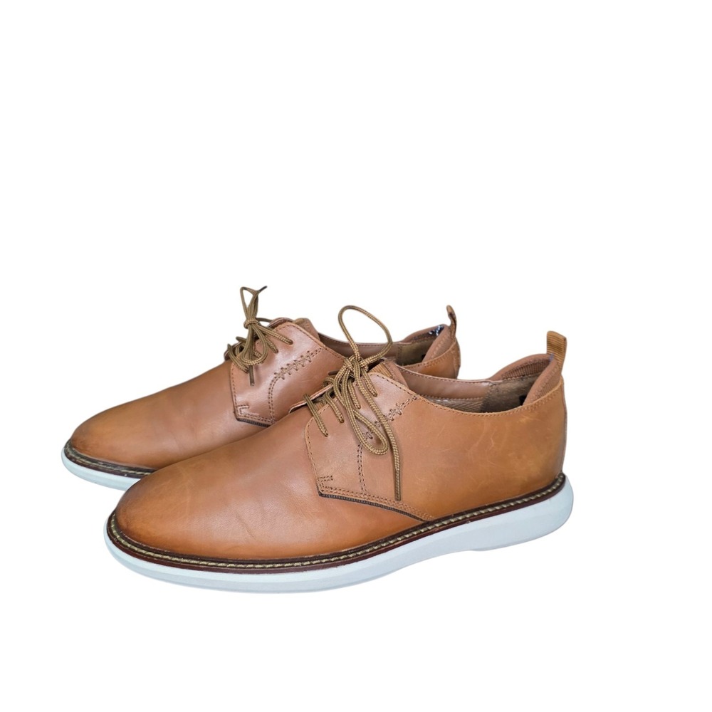 Clarks Men's Brown Leather Oxford Shoes Lace Up Casual Derby Comfort Size 9